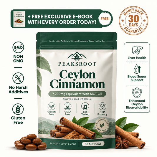 Ceylon Cinnamon 7200mg Equivalent with MCT Oil