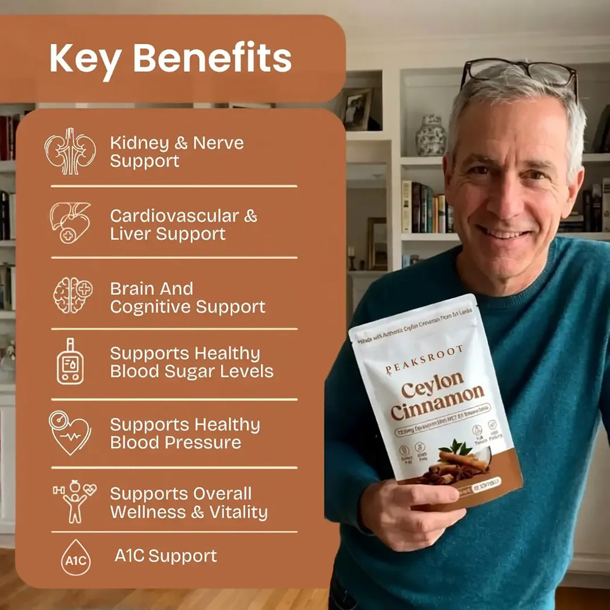 Ceylon Cinnamon 7200mg For Insulin Sensitivity